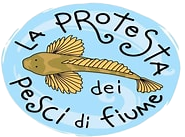 logo protesta pesci di fiume