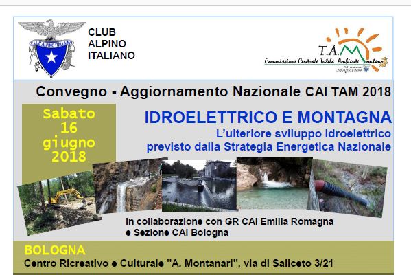 Convegno CAI Bologna 16 giugno 2018