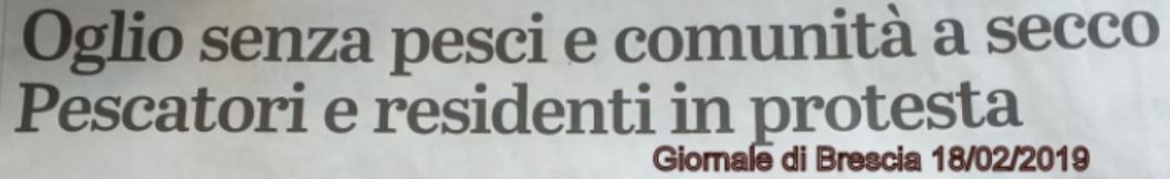 Giornale di Brescia - Oglio in secca