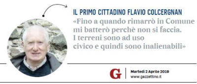 Gazzettino - Sindaco Colcergnan