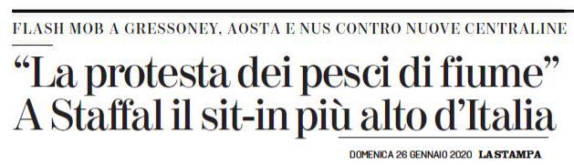 La Stampa - Pesci a Gressoney - Lys