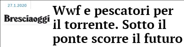 BresciaOggi - WWF e pescatori pro fiume