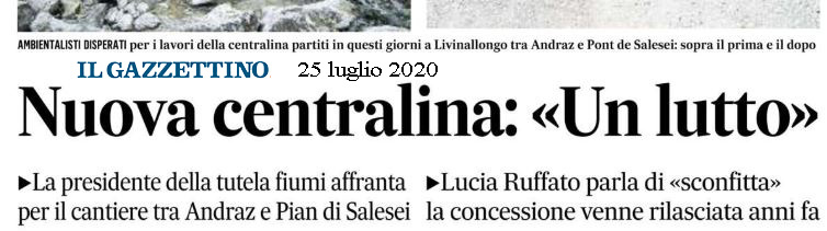 Gazzettino - Lutto per Andraz